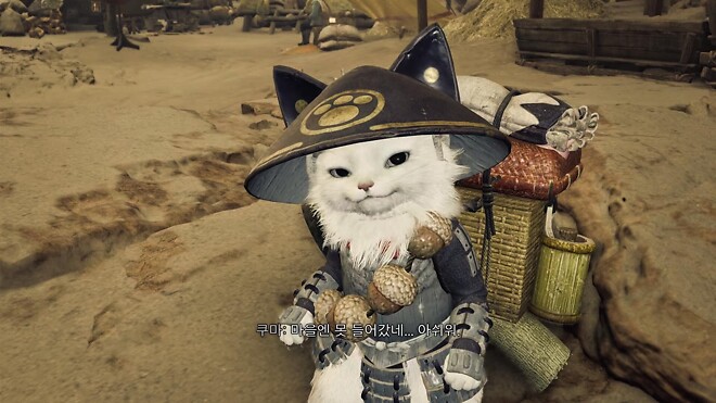 알슈베르도에게 쿠마의 귀여움이 통하지 않아.