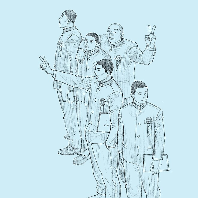 슬램덩크 10일 후 후일담 + 이노우에의 각 캐릭터 졸업 일러