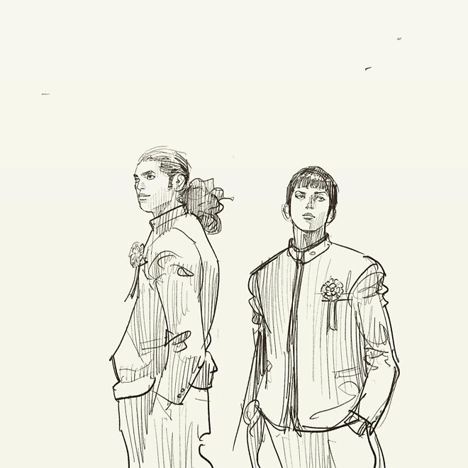 슬램덩크 10일 후 후일담 + 이노우에의 각 캐릭터 졸업 일러