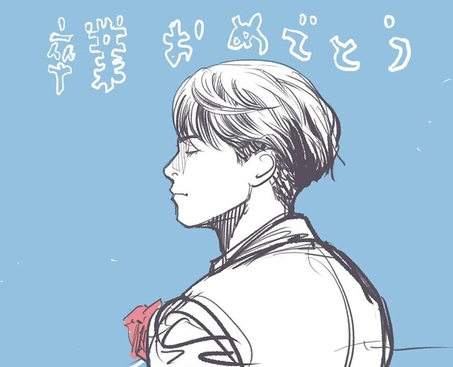 슬램덩크 10일 후 후일담 + 이노우에의 각 캐릭터 졸업 일러