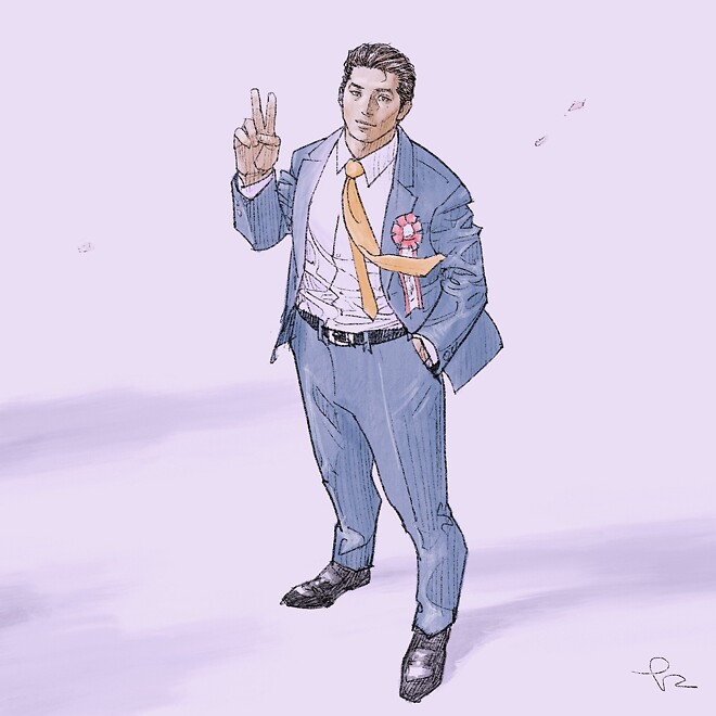 슬램덩크 10일 후 후일담 + 이노우에의 각 캐릭터 졸업 일러