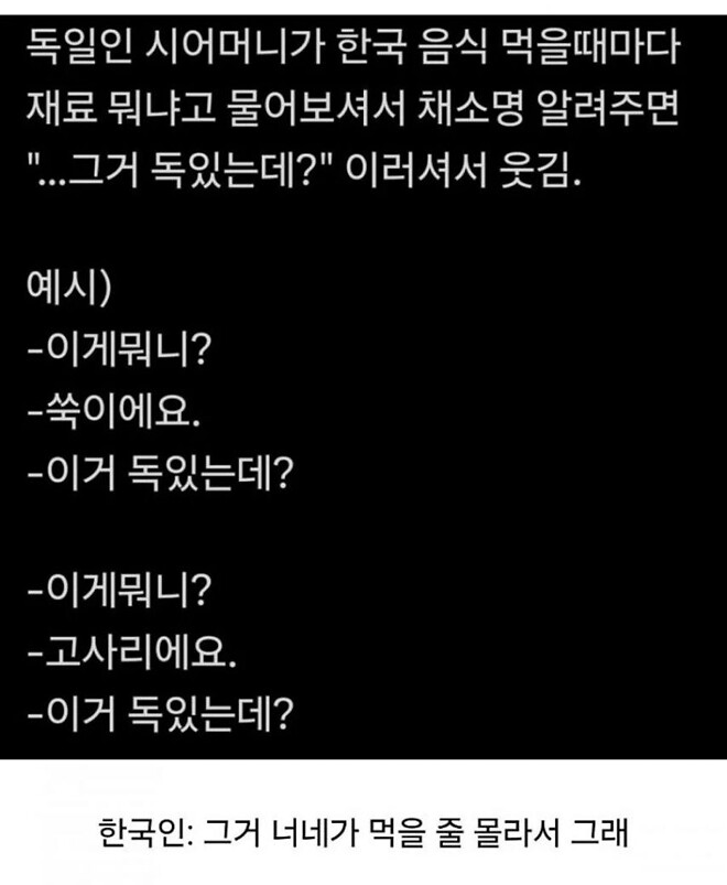 K-며느리가 저에게 독을 먹이고 있습니다