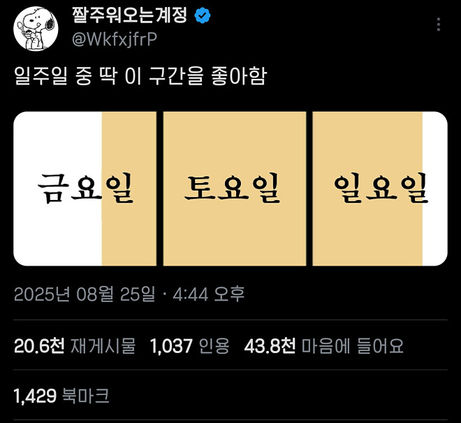 직장인이 가장 좋아하는 시간