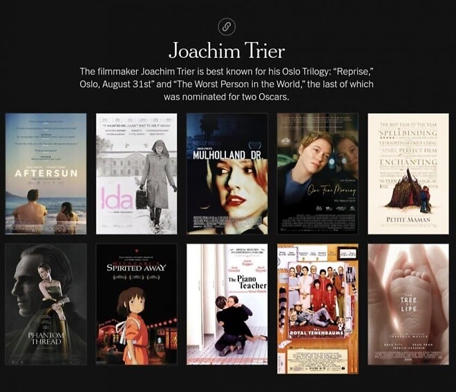 유명감독들이 선정한 21세기 최고영화