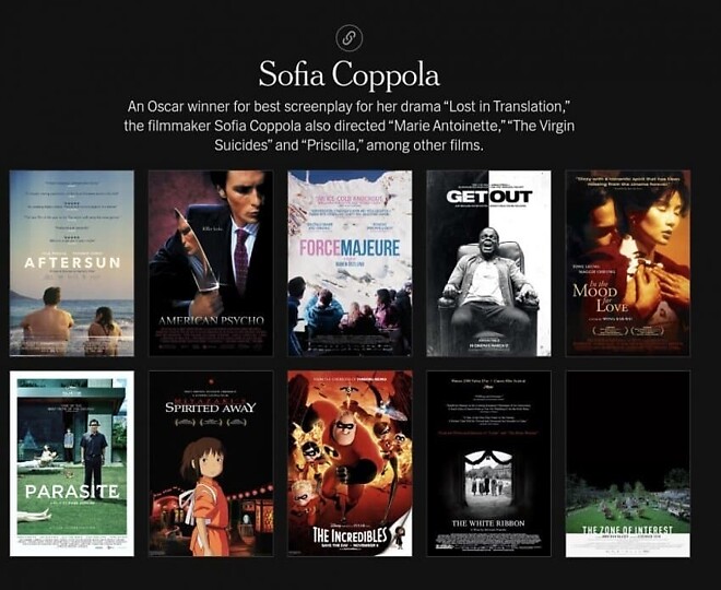 유명감독들이 선정한 21세기 최고영화