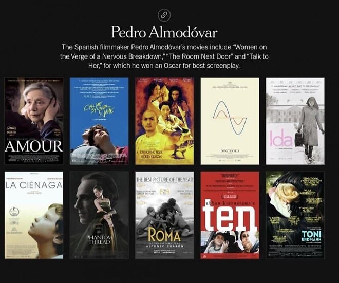 유명감독들이 선정한 21세기 최고영화