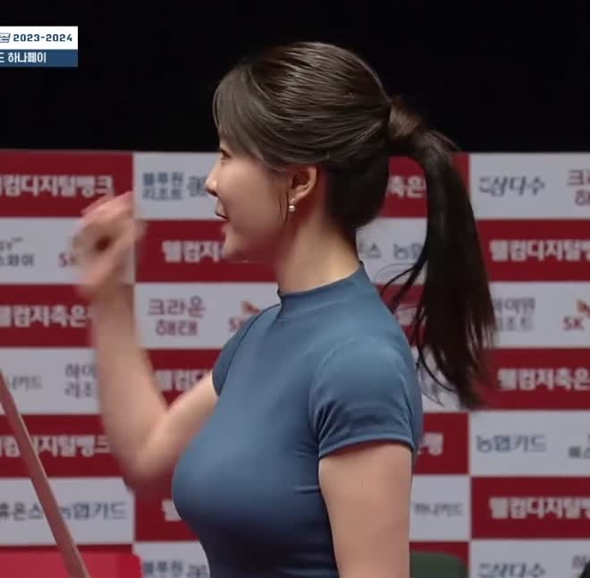 이지현 아나운서 프로당구 시타