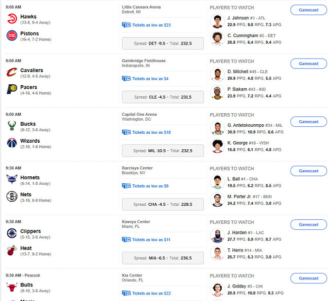 매니아 내 느바 일정 문제