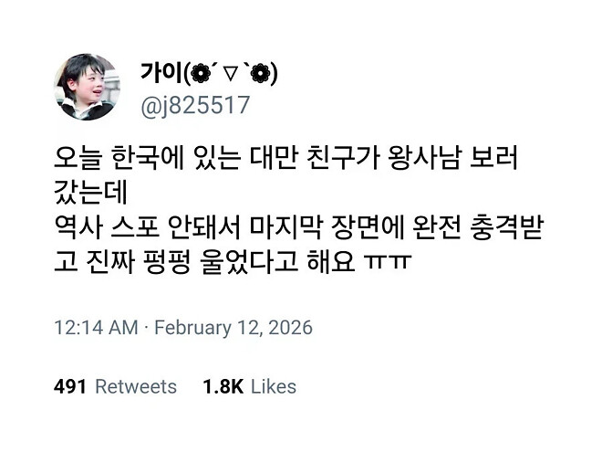 노 스포로 한국영화 본 대만 사람의 충격