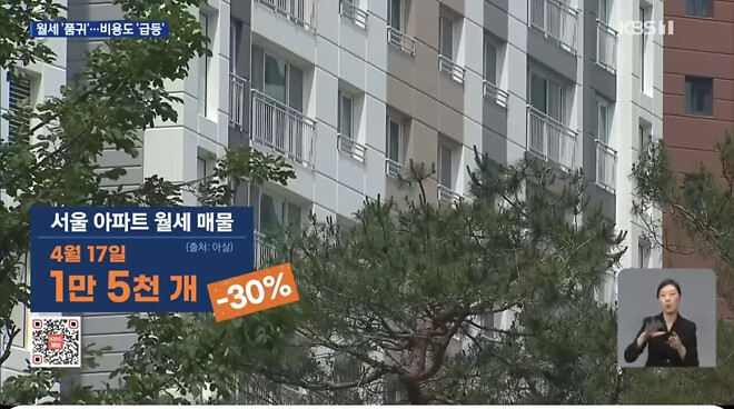 전세 앞지른 &lsquo;월세&rsquo;&hellip;소득보다 2배 빨리 오른다