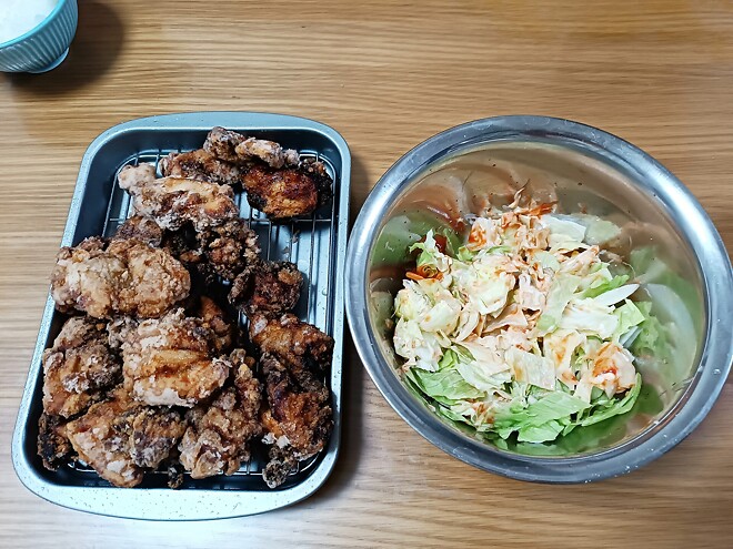 가라아게 튀겼슴다