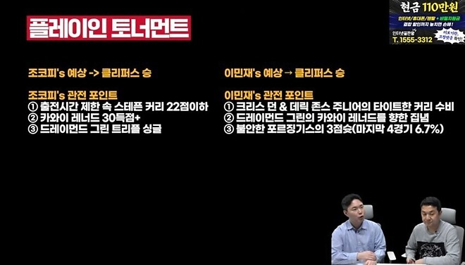 오늘 골스 승리지분 1위