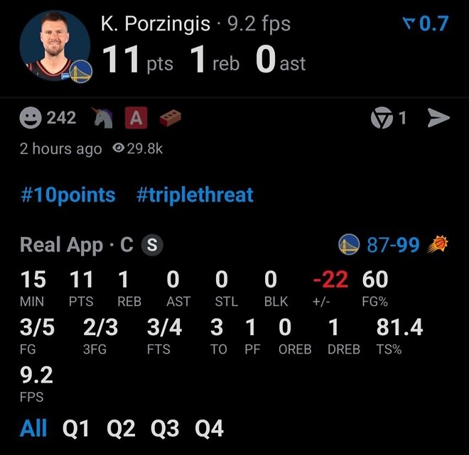 나와 포르징기스의 픽앤플레이를 어떻게 막을지 모르겠다