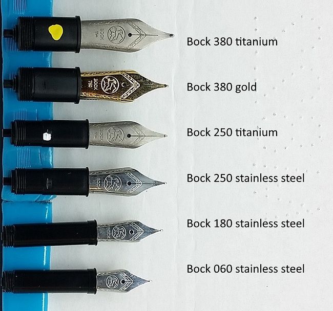 만년필 이야기 - 닙 제조사 JOWO 와 BOCK