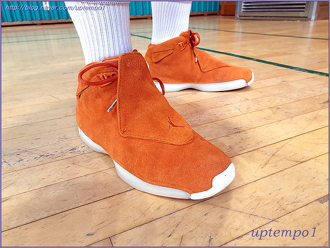에어조던 18 레트로 오렌지(air jordan 18 retro )를 신고 간단리뷰..by uptempo1
