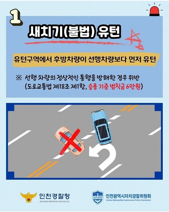 5대 교통법규 오해와 진실 바로잡기