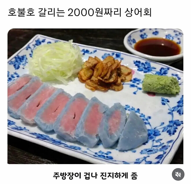 입에서 살살 녹지만 호불호 갈리는 2000원짜리 상어회.JGP