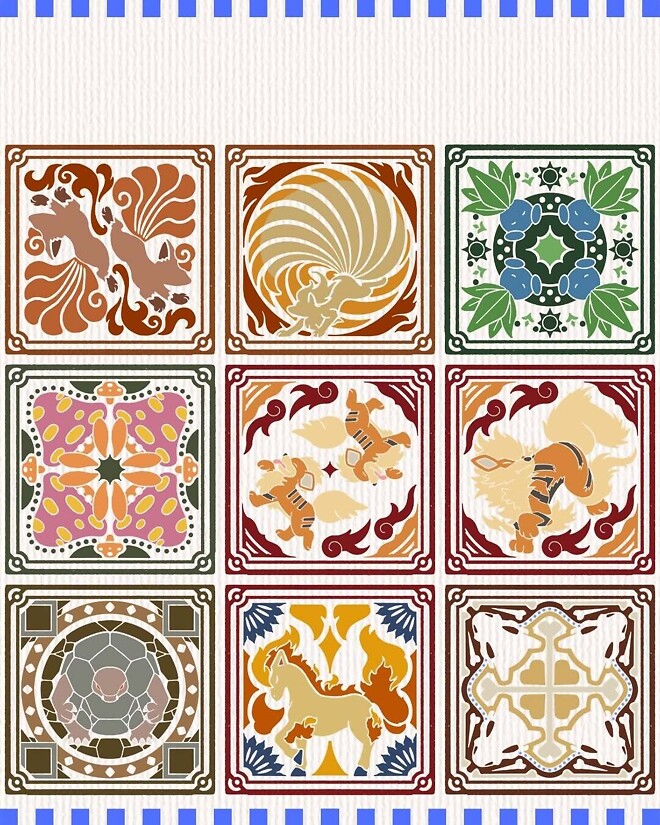 [포켓몬] 타일 형태의 도감 ㄷㄷ