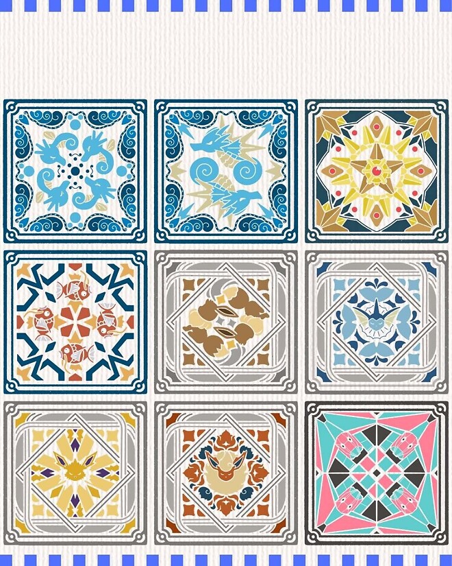 [포켓몬] 타일 형태의 도감 ㄷㄷ