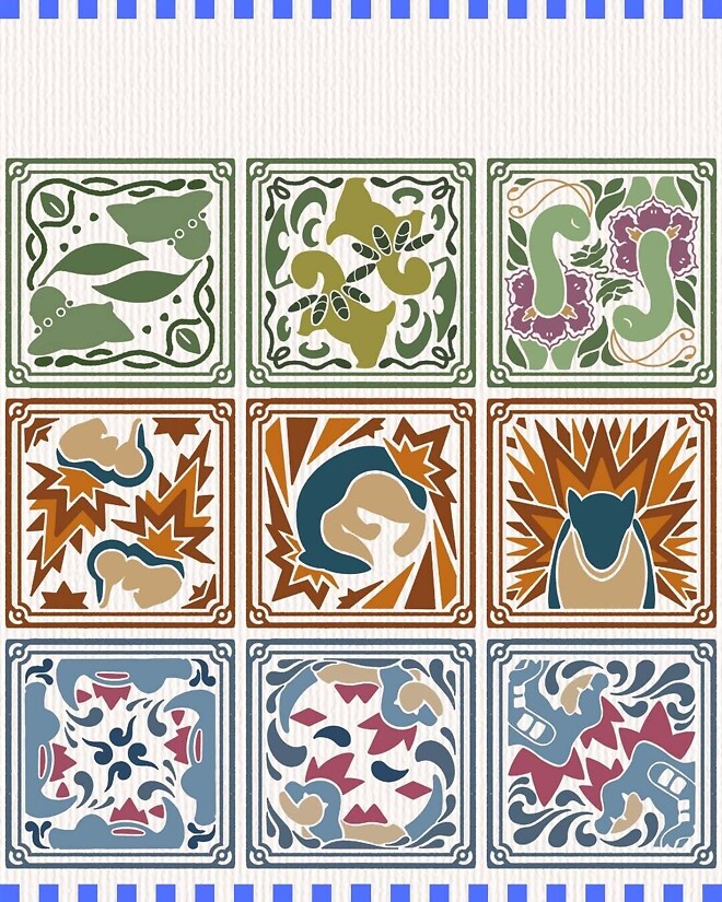 [포켓몬] 타일 형태의 도감 ㄷㄷ