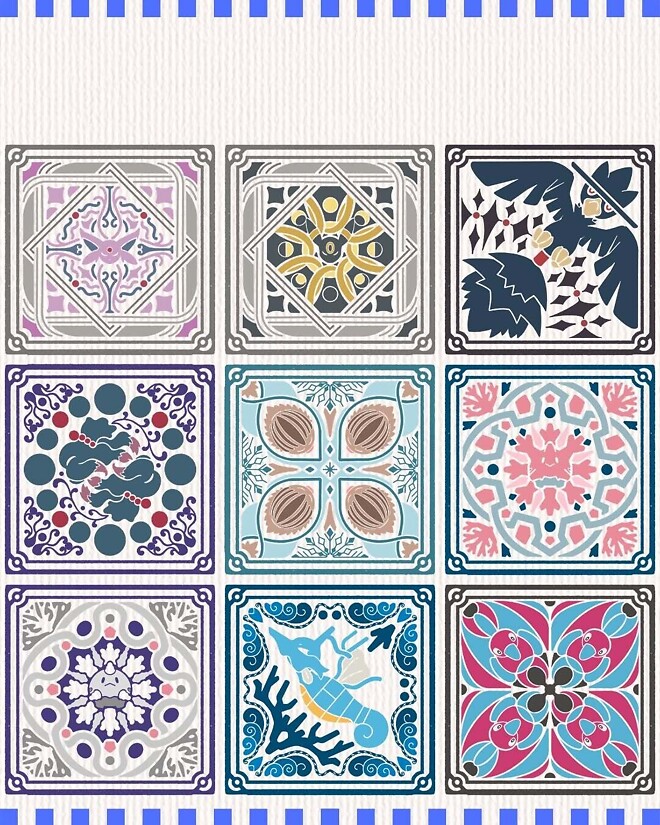 [포켓몬] 타일 형태의 도감 ㄷㄷ