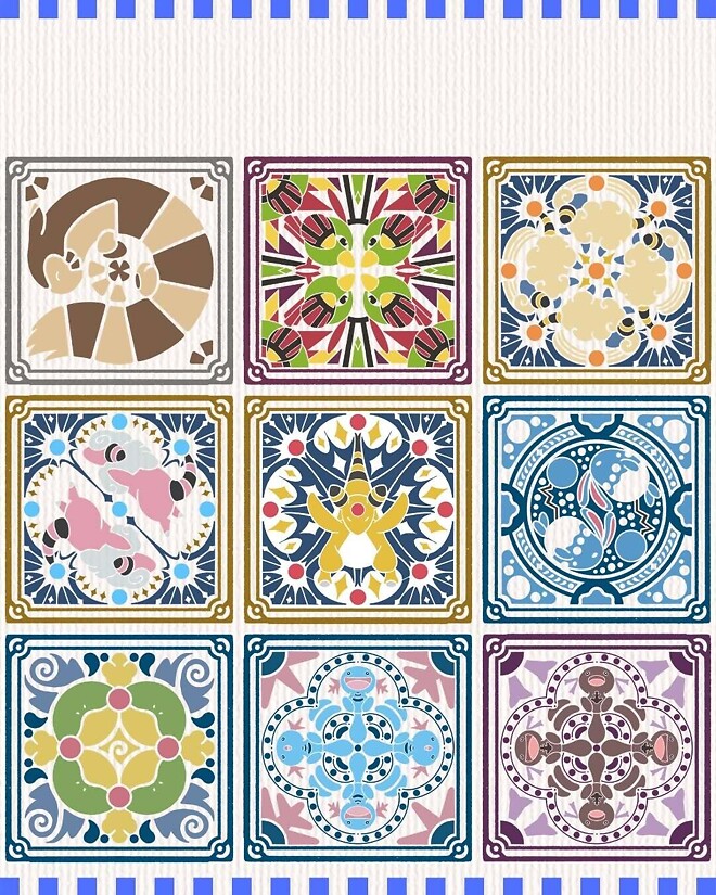 [포켓몬] 타일 형태의 도감 ㄷㄷ