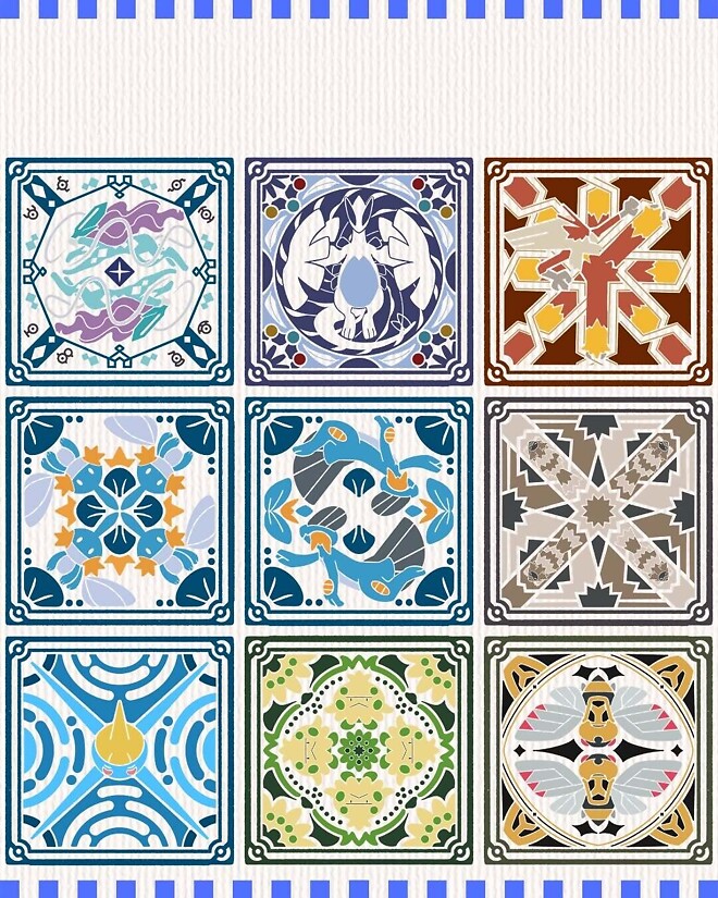 [포켓몬] 타일 형태의 도감 ㄷㄷ