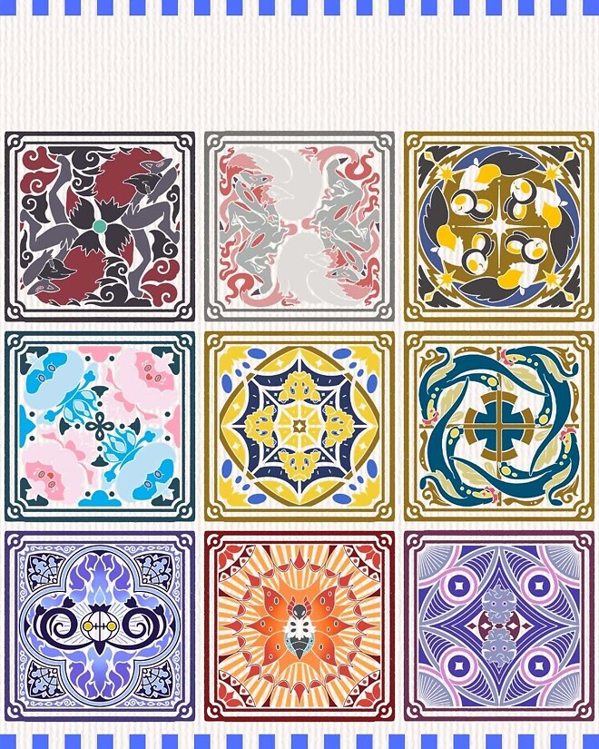 [포켓몬] 타일 형태의 도감 ㄷㄷ