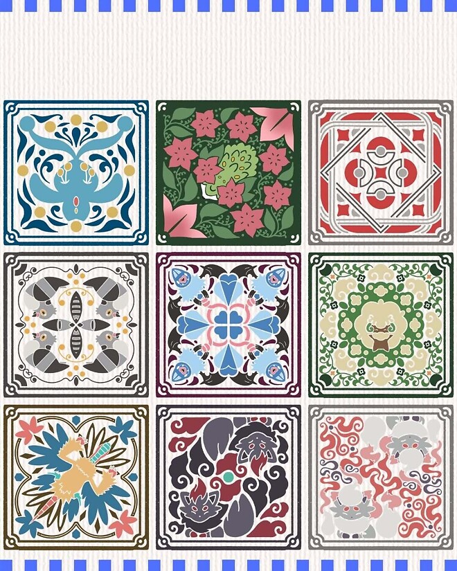 [포켓몬] 타일 형태의 도감 ㄷㄷ