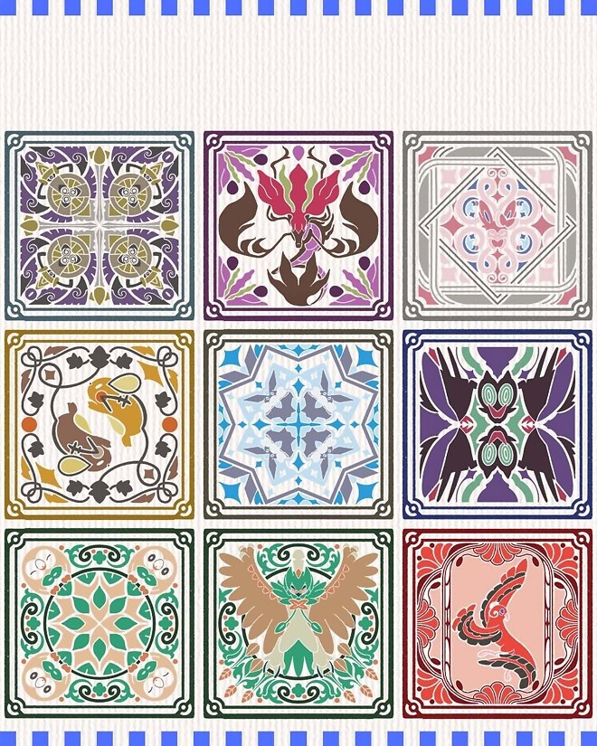 [포켓몬] 타일 형태의 도감 ㄷㄷ