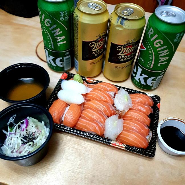 초밥과 맥주.jpg - 세리에매니아