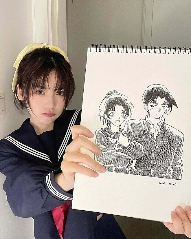 코난 여캐 코스프레녀