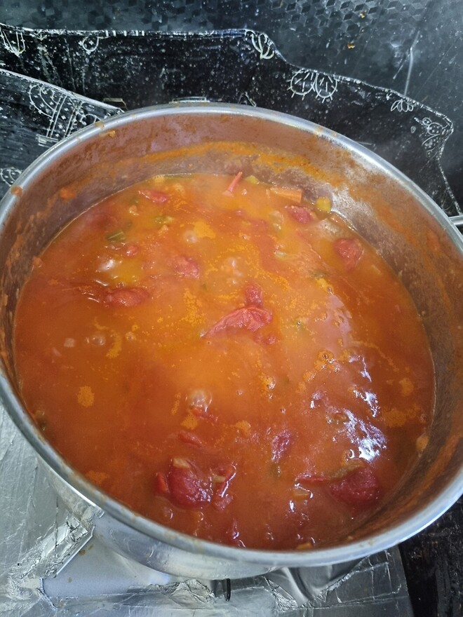 토마토 파스타 완성