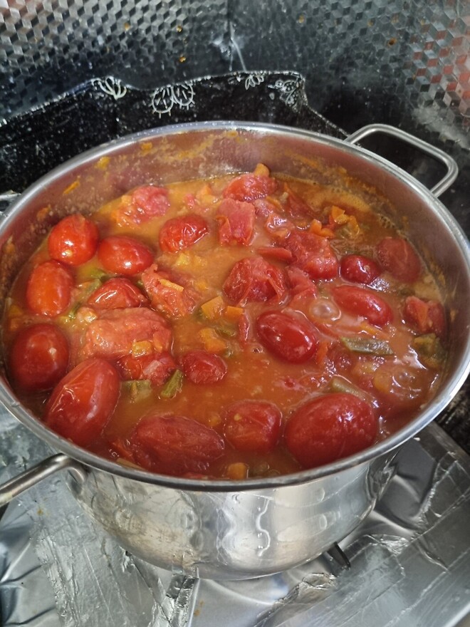 토마토 파스타 완성