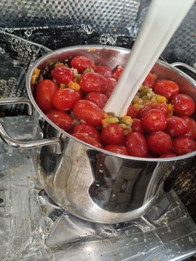 토마토 파스타 완성