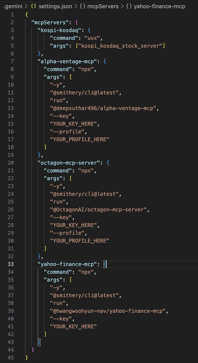 Gemini CLI와 MCP로 기술적 분석 및 뉴스 보고서를 만들어주는 비서를 만들자
