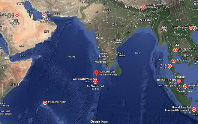 📍25. 1. 12 슈카월드배경 - 오버워터 빌라
