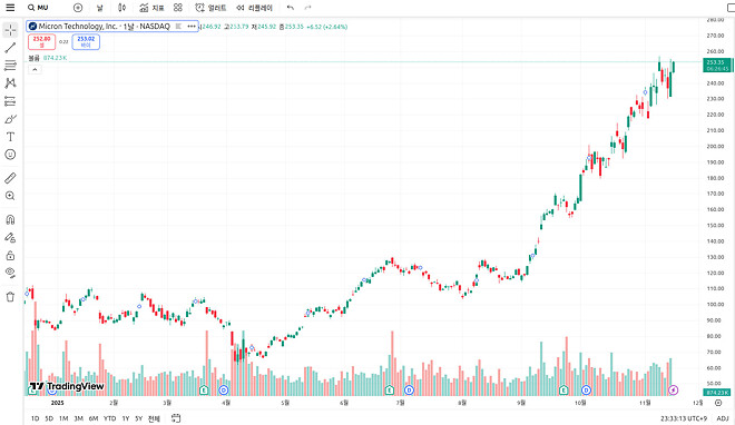 마이크론은 그래도 간다.
