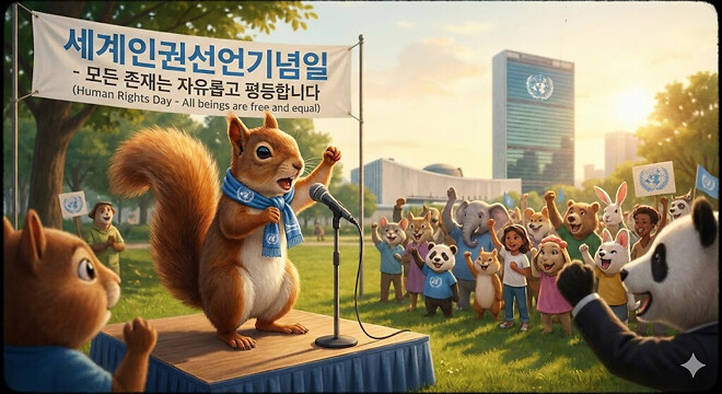 오늘은 세계인권선언기념일입니다!