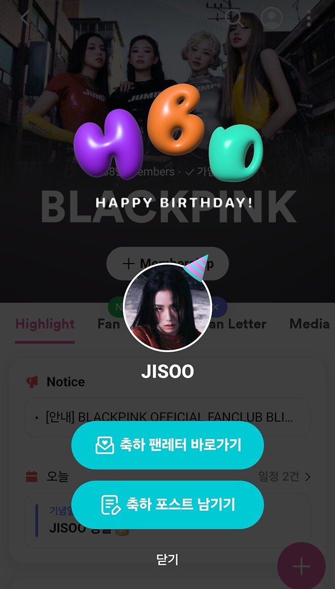오늘은 블랙핑크 지수와 설현의 생일이래요