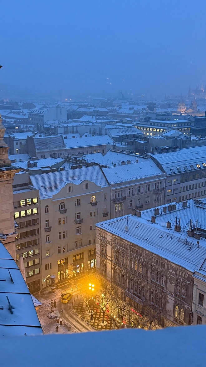 부다페스트 설경 예쁘네요
