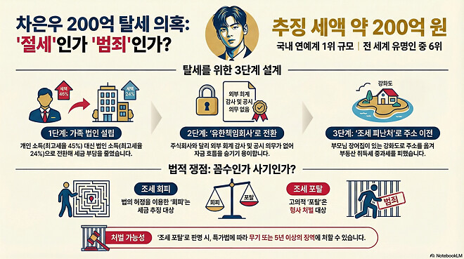 차은우 탈세 논란?