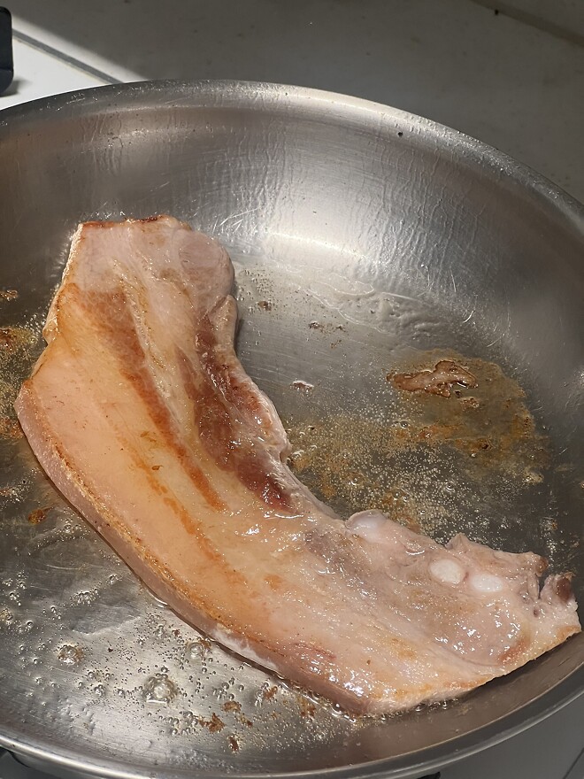 ✨실시간 흑돈 오겹살 반응