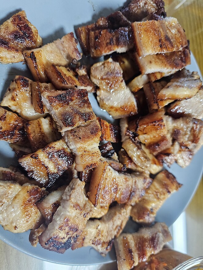 흑돈오겹+백돈오겹 후기 및 as요청