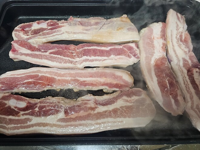 흑돈오겹+백돈오겹 후기 및 as요청