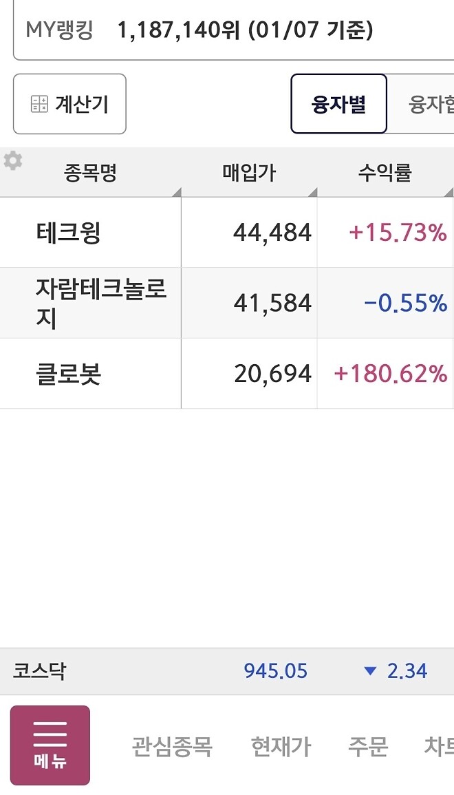 존버일기(26.01.08)