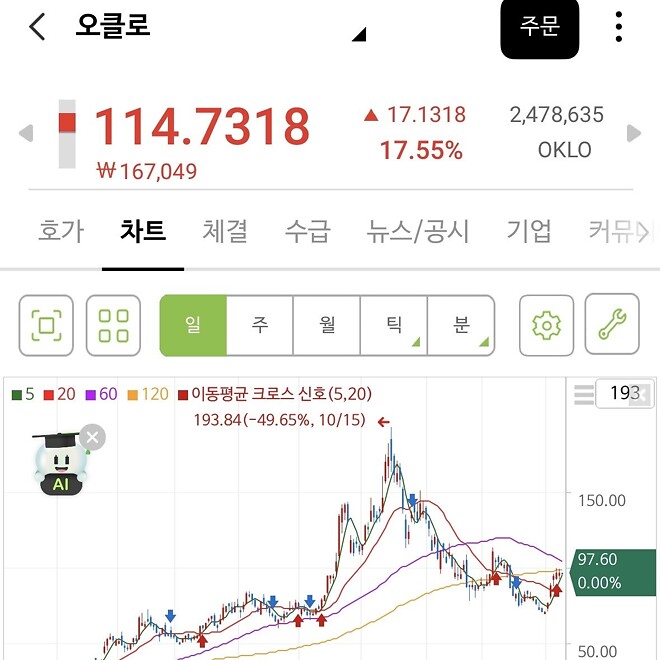 오클로 구조대 오는건가요