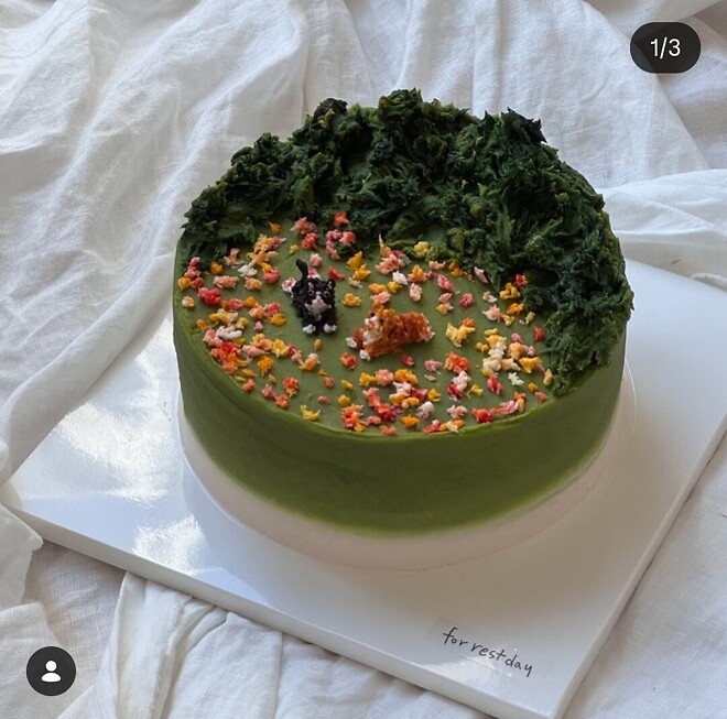 유머) 앙금으로 예술품 만드는 케이크집