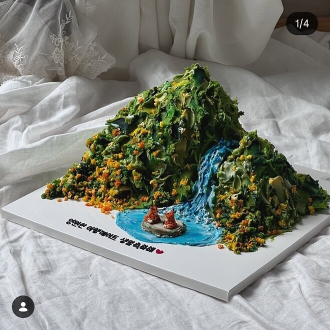 유머) 앙금으로 예술품 만드는 케이크집