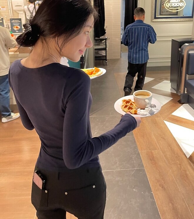 애슐리 와서 신난 채령(itzy)